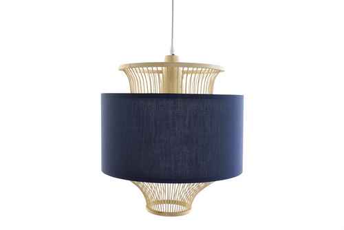 LA-178738 CANDEEIRO TECTO BAMBU POLIESTER 40X40X52 NATURAL