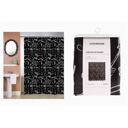 P091683963 CORTINA BANHO DR601-DRY0030-N 180X200CM