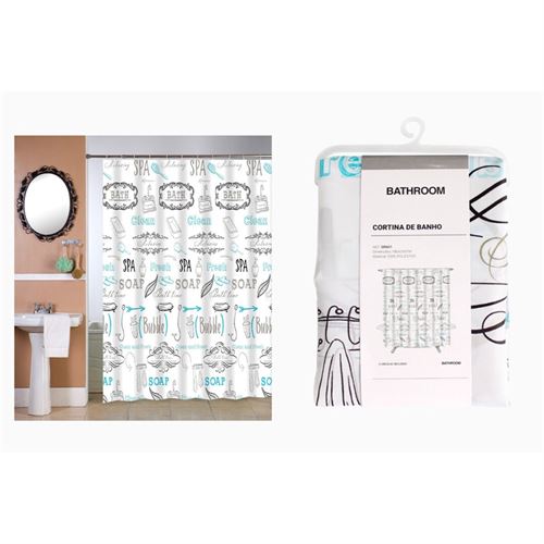 P091683964 CORTINA BANHO DR601-DRY0021-N 180X200CM
