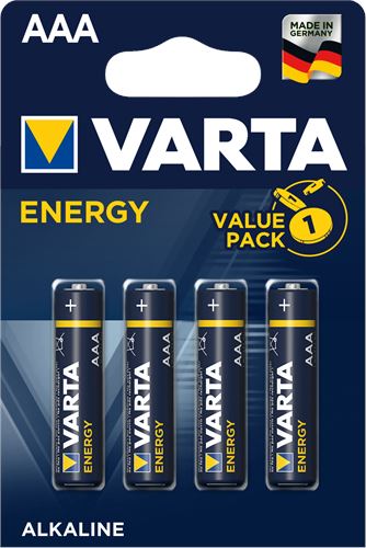 VARTA PILHA ALCALINA PK-4 ENERGY AAA 4103 TX ECOV