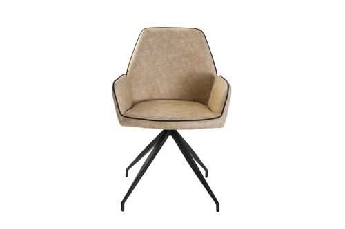 MB-186004 CADEIRA PU METAL 56X50X86 BEGE