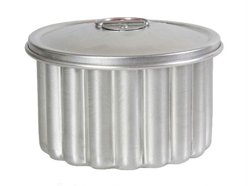 16800118 FORMA PUDIM CANELADA 18CM ALUMINIO