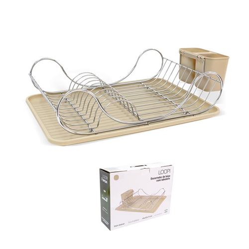 79708750 ESCORREDOR LOUÇA C/TAB. BEGE 49*32*13cm W3366